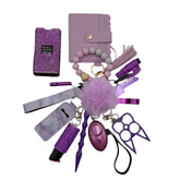 14pcs kechain sets with Wristlet Bracelet Wallet f